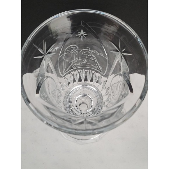 2 Pc Nativity Christmas Hurricane Candle Holder - Picture 8 of 9